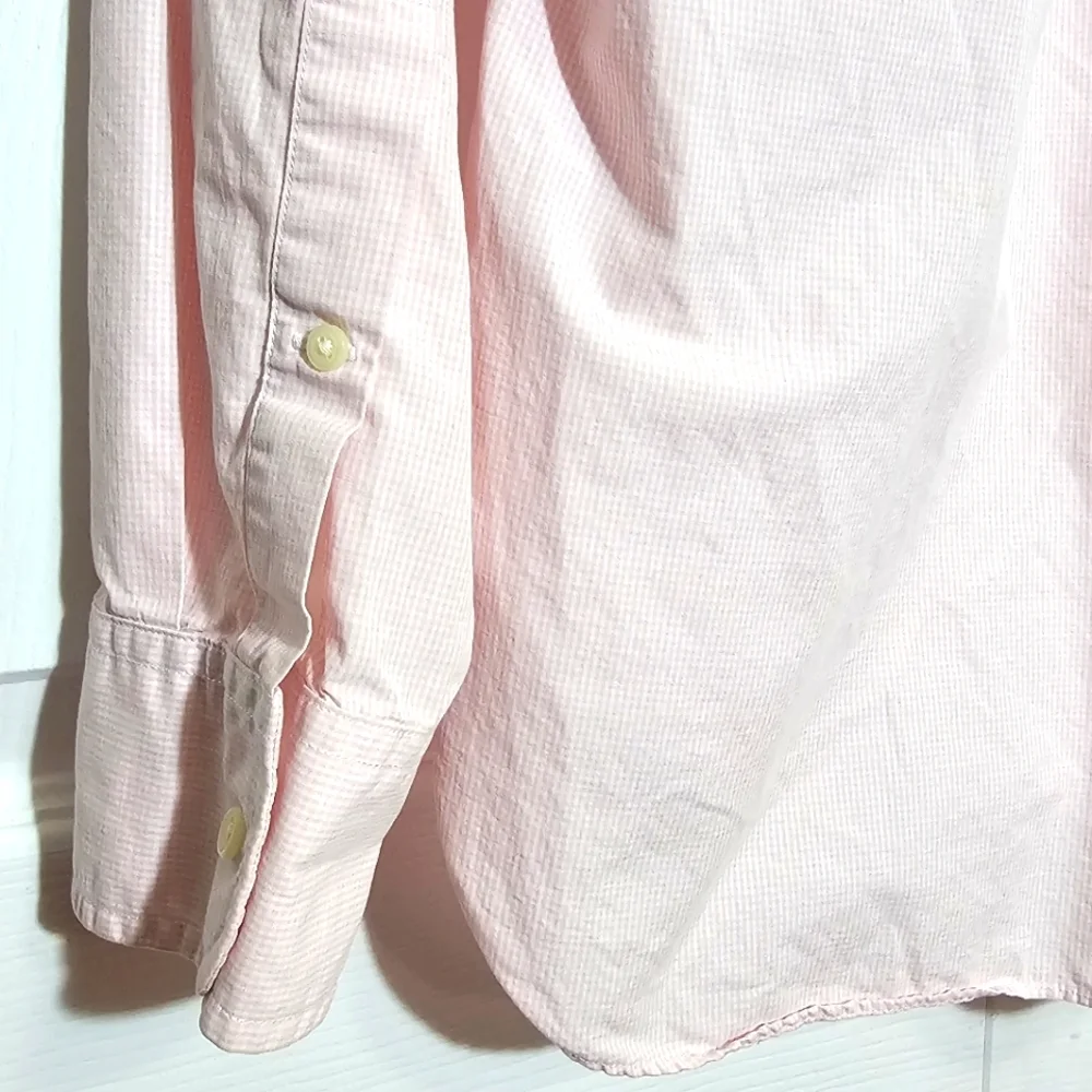 J. Crew Shirtings‎ Men's Button Down Shirt Pink Medium Checked Business Preppy
